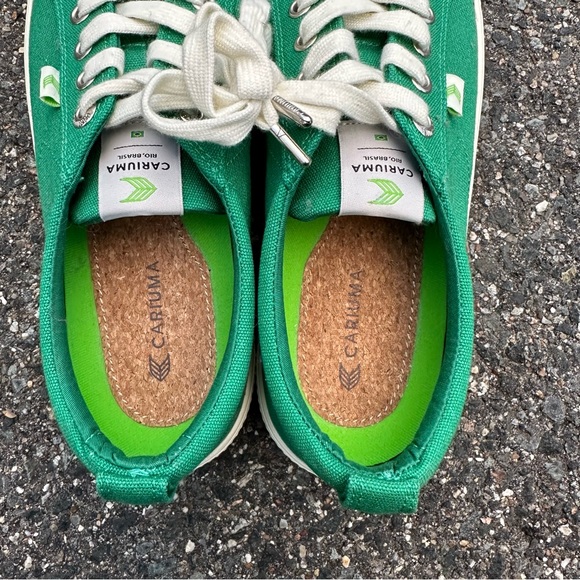 Cariuma Green Canvas OCA Low Men’s Size 7 1/2 Barely Used Very Good Condition - Picture 4 of 8